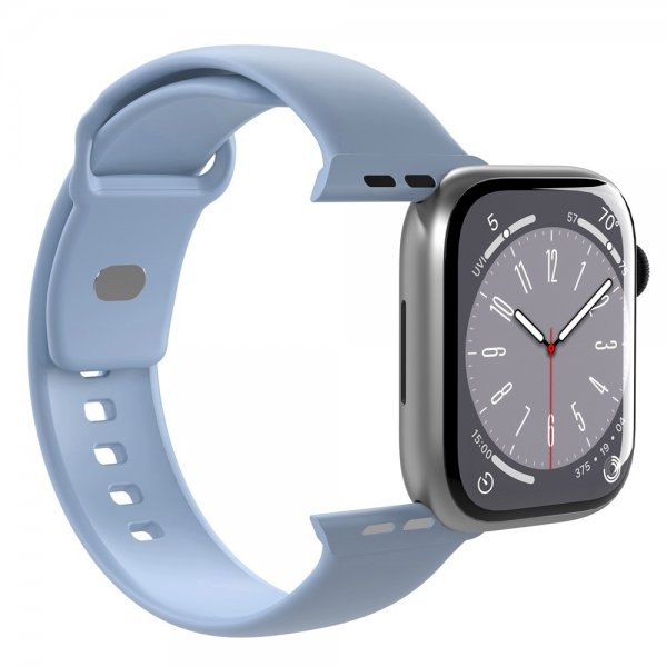 Puro Apple Watch 38/40/41/42mm Rem ICON Silikonebånd Powder Blue
