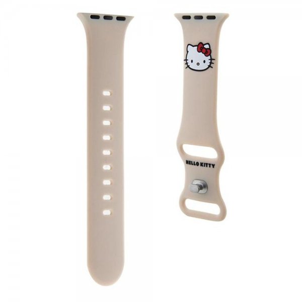 Hello Kitty Apple Watch 38/40/41/42mm Rem Liquid Silikone Beige