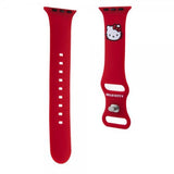 Hello Kitty Apple Watch 38/40/41/42mm Armbånd Liquid Silicone Rød