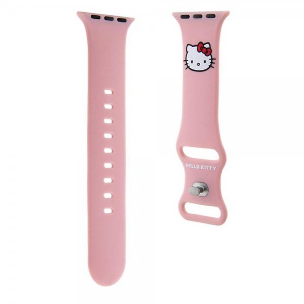 Hello Kitty Apple Watch 38/40/41/42mm Rem Liquid Silikone Pink