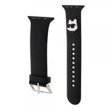 Karl Lagerfeld Apple Watch 38/40/41/42mm Rem Gummi NFT Choupette Sort