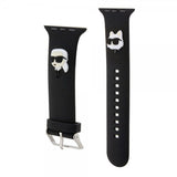 Karl Lagerfeld Apple Watch 38/40/41mm Rem Gummi NFT Karl & Choupette Sort