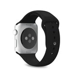 Puro Apple Watch 38/40/41/42mm Armbånd ICON Silicone Band Sort