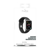 Puro Apple Watch 38/40/41/42mm Armbånd ICON Silicone Band Sort