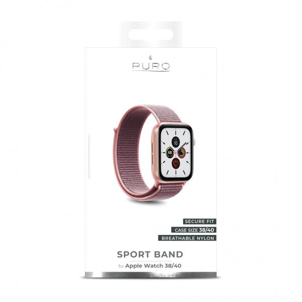 Puro Apple Watch 38/40/41/42mm Rem Sport Band Rose