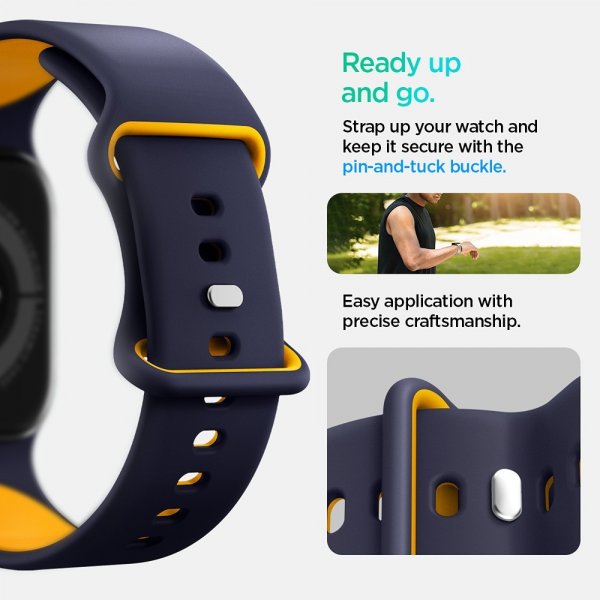 Spigen Apple Watch 40/41/42mm Armbånd Nano Pop Blueberry Navy