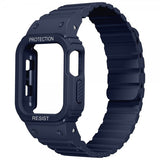 Apple Watch 40/41 mm Rem med Cover Silikone Magnetlukning Blå