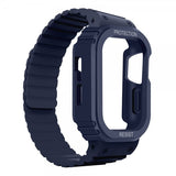 Apple Watch 40/41 mm Rem med Cover Silikone Magnetlukning Blå
