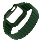 Apple Watch 40/41mm Rem med Cover Silikone Magnetlukning Grøn