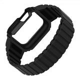 Apple Watch 40/41mm Rem med Cover Silikone Magnetlukning Sort
