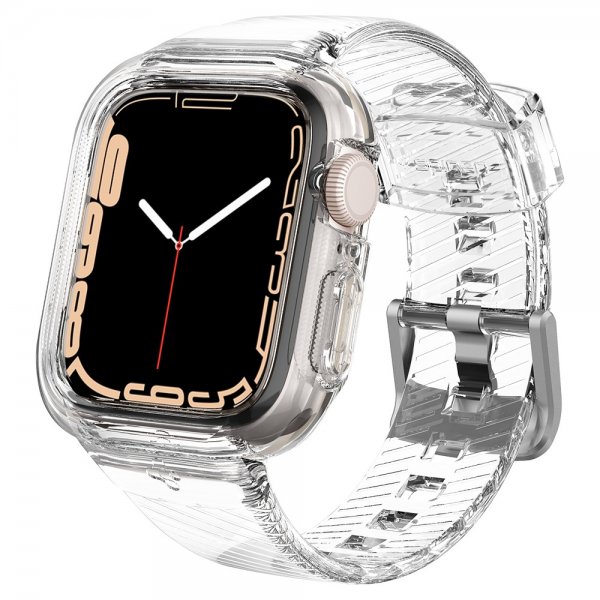 Spigen Apple Watch 40/41mm Skal med rem Liquid Crystal Pro Crystal Clear