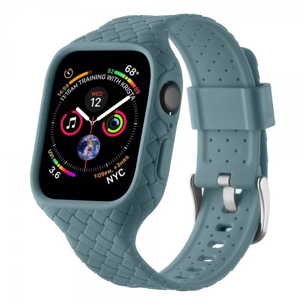 Apple Watch 41mm Rem Vævet Struktur Grønblå