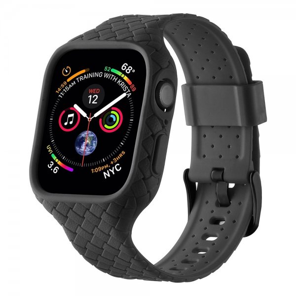 Apple Watch 41mm Rem Vævet Struktur Sort