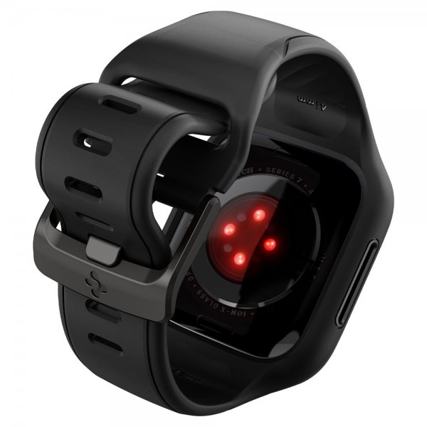 Spigen Apple Watch 41mm Cover med Rem Liquid Air Pro Sort