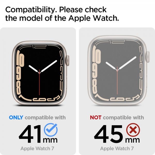 Spigen Apple Watch 41mm Cover med Rem Liquid Air Pro Sort