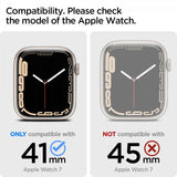 Spigen Apple Watch 41mm Cover med Rem Liquid Air Pro Sort
