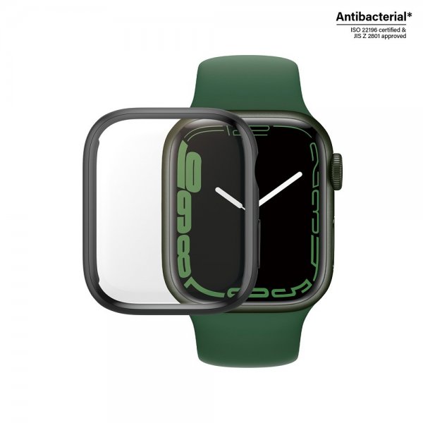 PanzerGlass Apple Watch 41mm Skal med Skærmbeskyttelse Full Body Protector D3O Sort