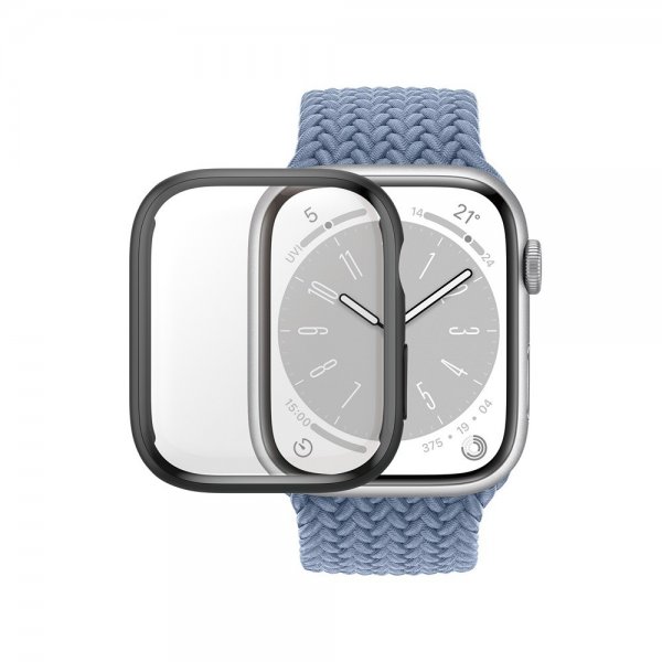 PanzerGlass Apple Watch 41mm Cover med Skærmbeskyttelse Fuld Kropsbeskytter Sort
