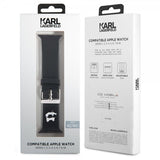 Karl Lagerfeld Apple Watch 44/45/46/Apple Watch Ultra Rem Silikone NFT Choupette Sort
