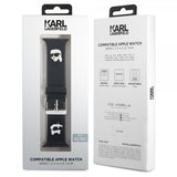 Karl Lagerfeld Apple Watch 42/44/45/Apple Watch Ultra Rem Silikone NFT Karl & Choupette Sort