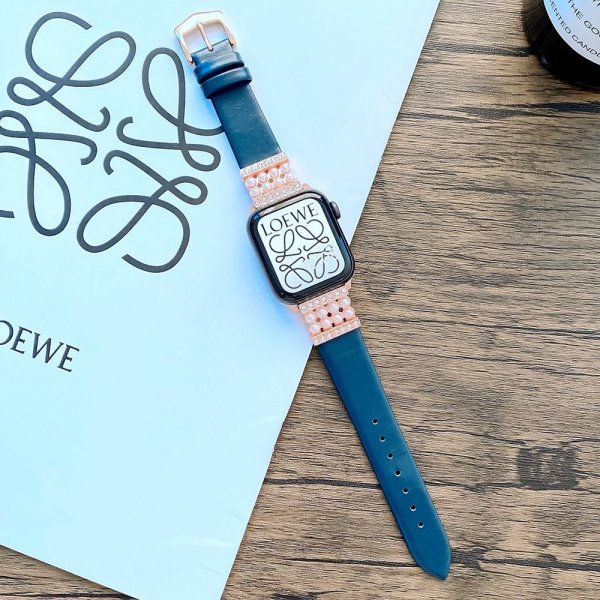 Apple Watch 44/45/46mm/Apple Watch Ultra Armbånd Perler Blå