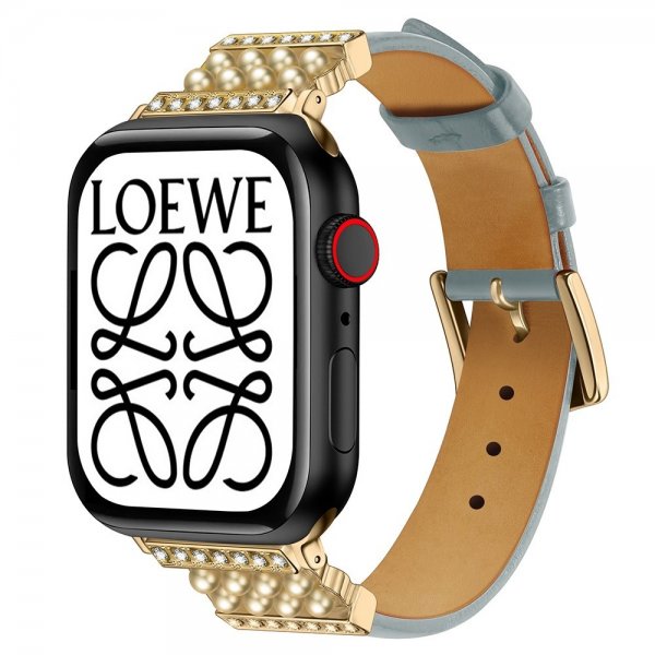 Apple Watch 44/45/46mm/Apple Watch Ultra Rem Perler Lyseblå