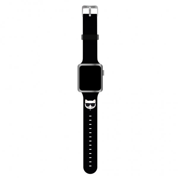Karl Lagerfeld Apple Watch 42/44/45mm/Apple Watch Ultra Rem Choupette Sort