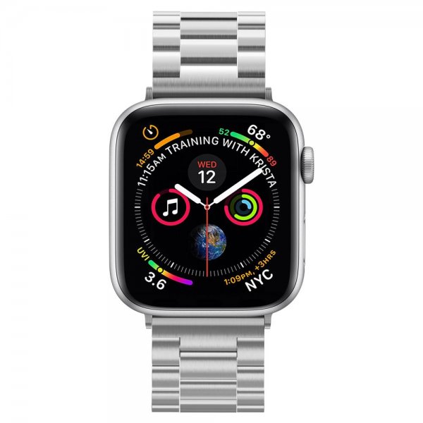 Spigen Apple Watch 42/44/45mm/Apple Watch Ultra Rem Modern Fit Sølv