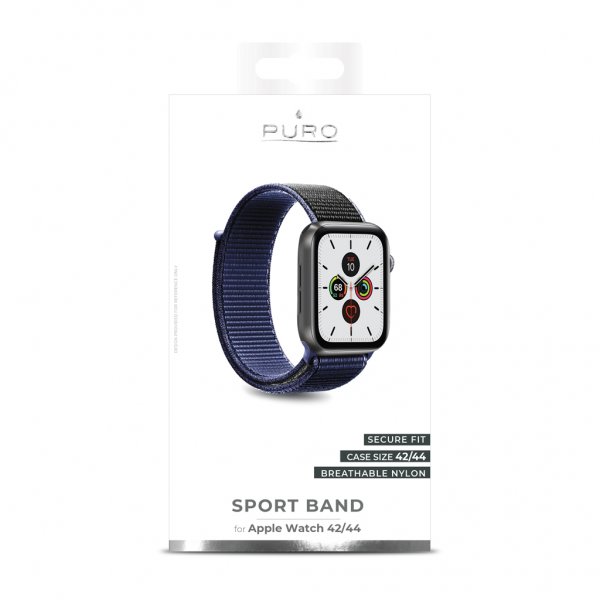 Puro Apple Watch 44/45/46mm/Apple Watch Ultra Sportsrem Blå