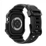 Spigen Apple Watch 42mm (Serie 10/11) Rem Rugged Armor Pro 2 Mat Sort