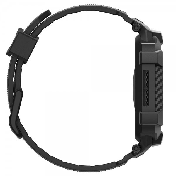 Spigen Apple Watch 42mm (Serie 10/11) Rem Rugged Armor Pro 2 Mat Sort