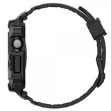 Spigen Apple Watch 42mm (Serie 10/11) Rem Rugged Armor Pro 2 Mat Sort