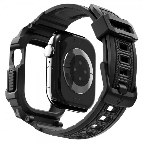 Spigen Apple Watch 42mm (Serie 10/11) Rem Rugged Armor Pro 2 Mat Sort