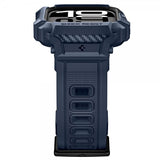 Spigen Apple Watch 42 mm (serie 10/11) urrem Rugged Armor Pro 2 Marineblå
