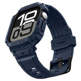 Spigen Apple Watch 42 mm (serie 10/11) urrem Rugged Armor Pro 2 Marineblå