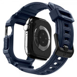 Spigen Apple Watch 42 mm (serie 10/11) urrem Rugged Armor Pro 2 Marineblå