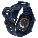 Spigen Apple Watch 42 mm (serie 10/11) urrem Rugged Armor Pro 2 Marineblå