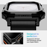 Spigen Apple Watch 42mm (Series 10/11) Rem og Etui Lite Fit Pro Mat Sort