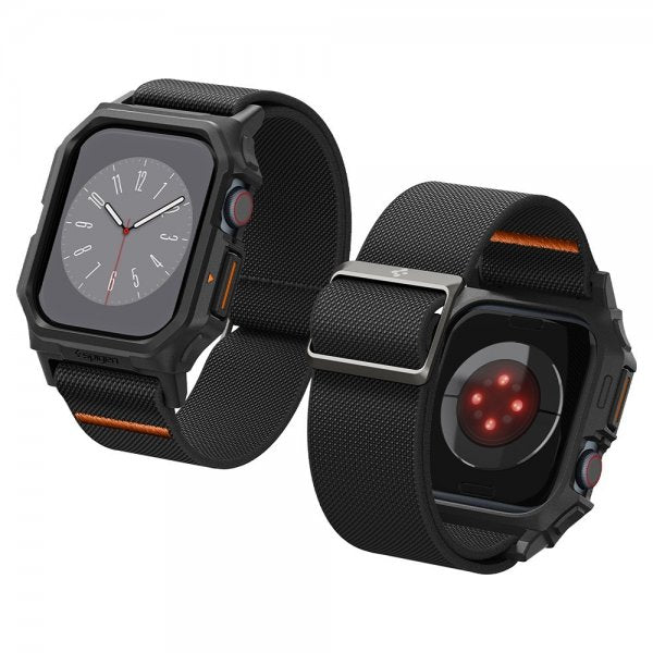 Spigen Apple Watch 42mm (Series 10/11) Rem og Etui Lite Fit Pro Mat Sort