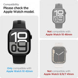 Spigen Apple Watch 42mm (Serie 10/11) Skærmbeskyttelse EliteShield EZ Fit 2-pak