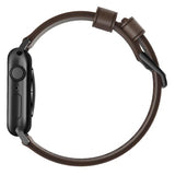 Nomad Apple Watch 44/45/46mm/Apple Watch Ultra urrem Modern Band Black Hardware Rustic Brown