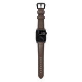 Nomad Apple Watch 44/45/46mm/Apple Watch Ultra urrem Traditional Band Black Hardware Rustic Brown
