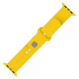 Fast Apple Watch 44/45/46mm Rem Silikone Sport Rem Gul