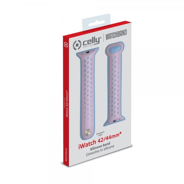 Celly Apple Watch 44/45/46mm Rem Watchband Rose