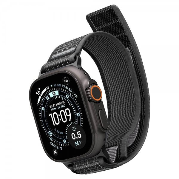 Spigen Apple Watch 44/45/46mm/Ultra 49mm Rem Athlex Air 2 Active Sort Grå