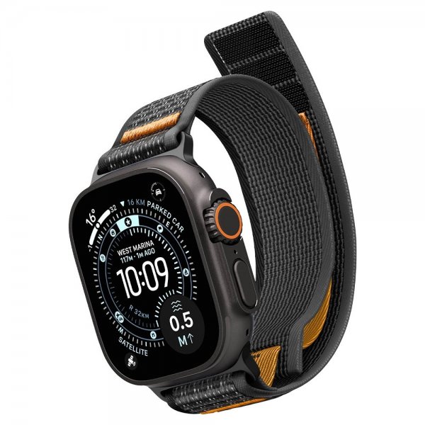 Spigen Apple Watch 44/45/46mm/Ultra 49mm Rem Athlex Air 2 Active Black Orange