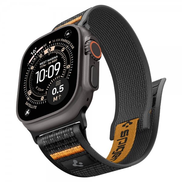 Spigen Apple Watch 44/45/46mm/Ultra 49mm Rem Athlex Air 2 Active Black Orange