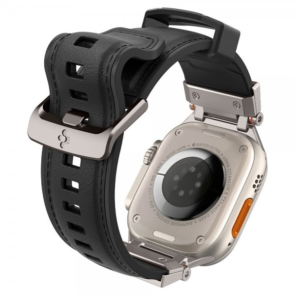 Spigen Apple Watch 44/45/46mm/Ultra 49mm Rem DuraPro Armor PU Sort
