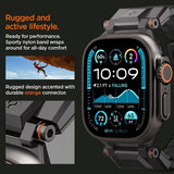 Spigen Apple Watch 44/45/46/49mm Armbånd DuraPro Armor Sort