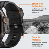 Spigen Apple Watch 44/45/46/49mm Armbånd DuraPro Armor Sort